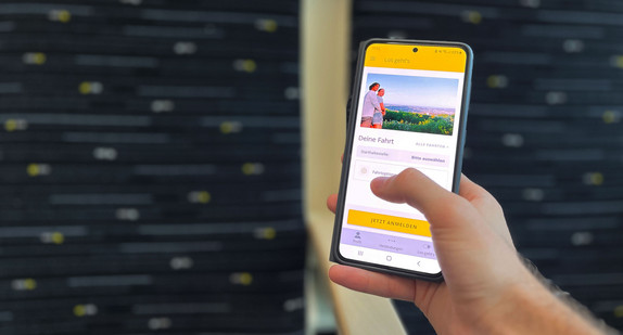 Handybildschirm mit dem CiCoBW-Ticket